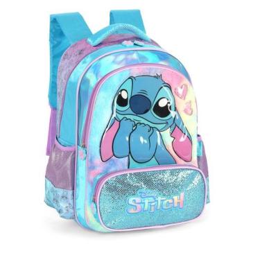 Imagem de Mochila Costas Stitch Disney Infantil Meninas Escolar ul - Luxcel