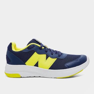Imagem de Tênis Infantil New Balance 578, Marinho, Amarelo, 35
