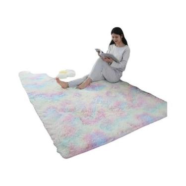 Imagem de Tapete De Veludo Macio Para Crianças, Tapete Fluffy Para Sala De Estar