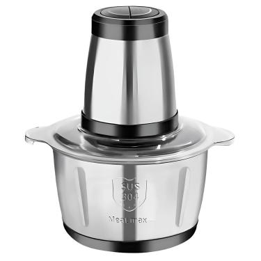 Imagem de Triturador Alimentos Elétrico 2l Aço Inox Profissional 4 Lâminas Em Inox E 2 Velocidade...