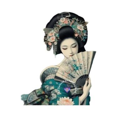 Imagem de Kit De Pintura Diamante Estilo Antigo Mulher Com Guarda-Chuva 5D DIY B