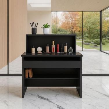 Imagem de Escrivaninha Moderna com Gaveta  Ideal para Recepção, Quarto ou Escrit