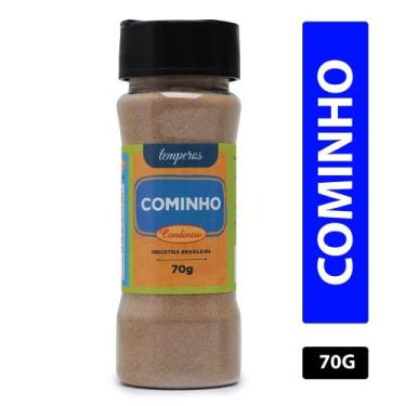 Imagem de Cominho em Pó Frasco de 70g Condinew Sabor Marcante Para Marinadas Tam