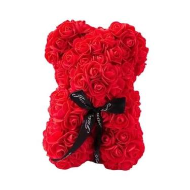 Imagem de Urso De Pelúcia Rosa De 25cm Presente Para O Dia Dos Namorados, Natal 