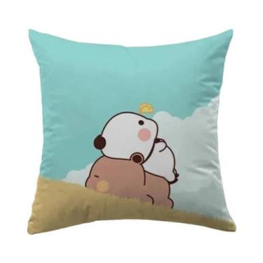 Imagem de Capa De Almofada Decorativa Anime Bubu Dudu 40x40 45x45 Para Sofá E Ca