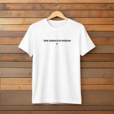 Imagem de Camiseta Masculina Risen Algodão Penteado Design Moderno Casual Streetwear Urban Lifestyle Sport-Masculino