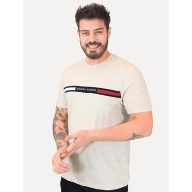 Imagem de Camiseta Tommy Hilfiger Chest Insert Logo Areia Mescla-Masculino