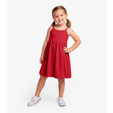 Imagem de Vestido Menina Infantil de Alças Select Vermelho, 6, Vermelho