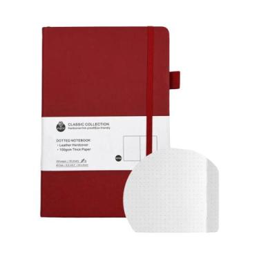 Imagem de Caderno Premium A5 A6 Com Pauta Horizontal E Grade De Pontos, 160 Pági