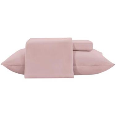 Imagem de Jogo de Cama Casal Toque de Seda - Jolitex, Rose, Casal