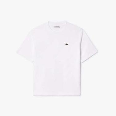 Imagem de Camiseta Lacoste de Algodão com Caimento Relaxado Feminina-Feminino