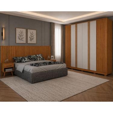 Imagem de Dormitório casal Ripado completo Premium Arbo Design