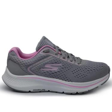 Imagem de Tênis Esportivo Skechers Feminno Go Run 128607, 36, Cinza