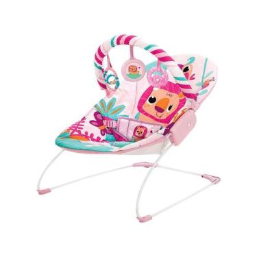Imagem de Cadeirinha de Descanso Bebê Mastela Vibratória Musical Zoo Rosa Selva 