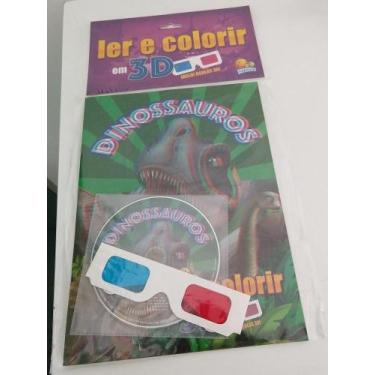 Imagem de Ler & Colorir Em 3D - Dinossauros - TODOLIVRO