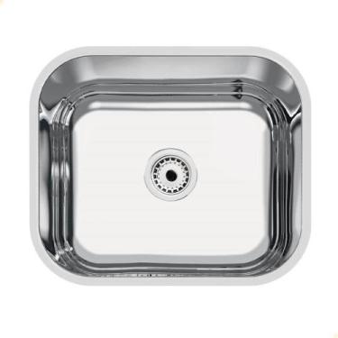 Imagem de Cuba Tramontina Lavínia 40x34 Cm Standard Em Aço Inox Polido 40 Bl Com