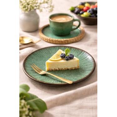 Imagem de Jogo de Pratos de Sobremesa Tunisia Verde 21cm - Alleanza - - Alleanza