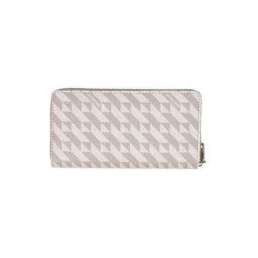 Imagem de Carteira Feminina Média com Zíper Monograma BG Bege - Bagaggio, M, Beg