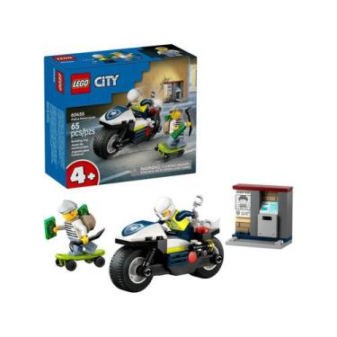 Imagem de LEGO City Perseguição com Motocicleta da Polícia