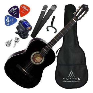 Imagem de Violão Giannini S14 BK Preto Aço Kit