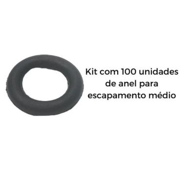 Imagem de Kit 100 Unidades Anel Escapamento Carro Chevette/Opala/Kadett - VABADU