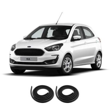 Imagem de Kit Borracha Vedação 2 Portas Dianteira Ford Ka 2013 A 2021 - sem marc