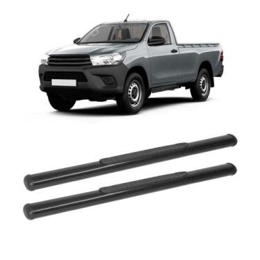 Imagem de Estribo Hilux 2018 2019 2020 Cabine Simples Preto Oblongo - CCF