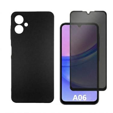 Imagem de Capa Capinha Aveludada Para Galaxy A06 5G + Película Privacidade Fosca