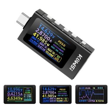 Imagem de Testador tipo C FORIOT DC4 com tela IPS de 1,14 polegadas, medidor 0-1