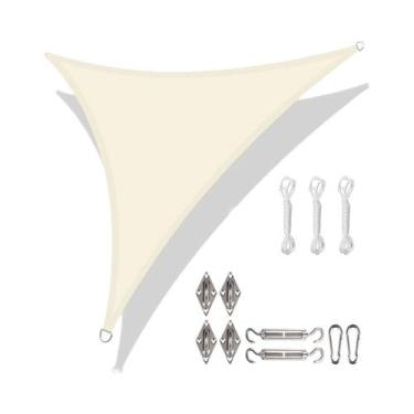 Imagem de Toldo De Sol Triangular Impermeável 5x5x5M 3x3x3M 2x2x2M Para Jardim, 