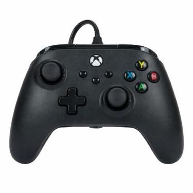 Imagem de Controle PowerA Xbox Com Fio Preto USB 3m PC Xbox Series X S One Licen