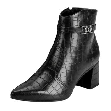 Imagem de Bota Feminina Salto Medio Bloco Confortavel Elegante Dakota