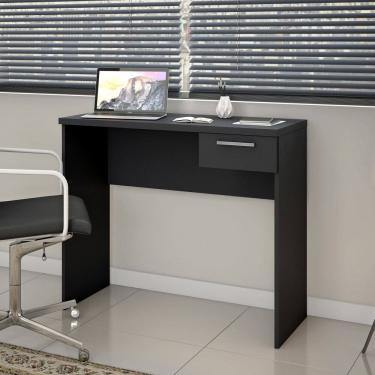 Imagem de Mesa Para Computador Escrivaninha Home Office Estudos Pequena 1 Gaveta Escritório Quart...