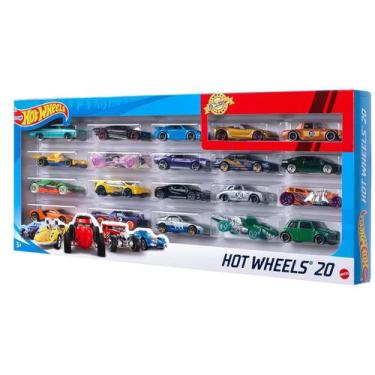 Imagem de Pacote Com 20 Carrinhos Hot Wheels Originais Sortidos - Mattel / Hot W