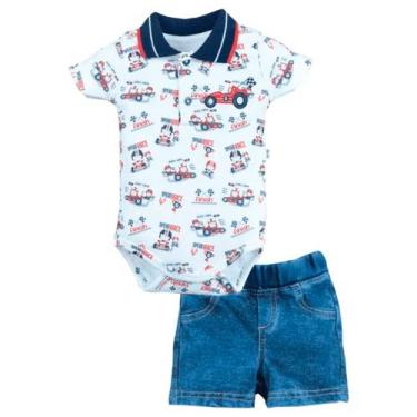 Imagem de Conjunto Bebê Menino Suedine Estampado Upi Uli -, RN