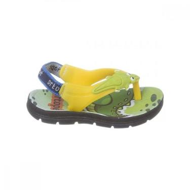 Imagem de Chinelo Infantil Masculino Ortopé Acqua Amarelo - 96038 - Ortofé, 17