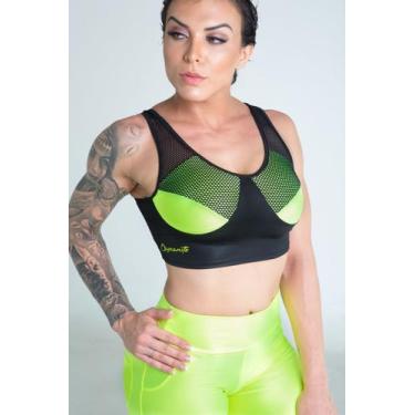 Imagem de Top cropped fitness Electric Lime neon Dynamite, GG, Amarelo neon