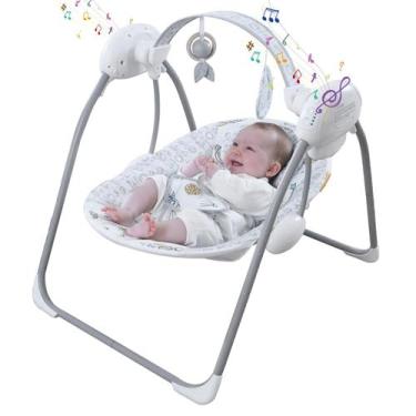 Imagem de Cadeira de Balanço Portátil para Bebê Furmubei SG2403 Dobrável com 5 V