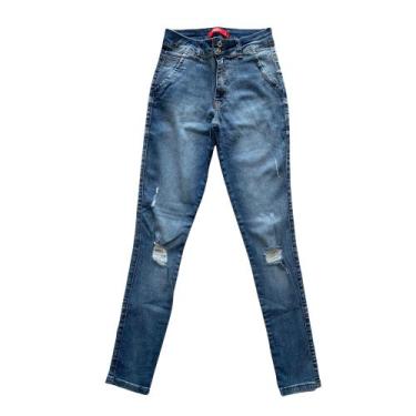 Imagem de Calça jeans skinny feminina - Bio tipo jeans , 36