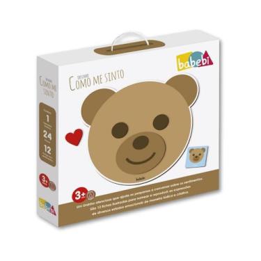 Imagem de Brinquedo Educativo de Madeira Ursinho Como Me Sinto Emoção - Babebi