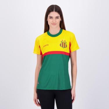 Imagem de Camisa Finta Sampaio Corrêa Aquecimento 2024 Feminina, GG