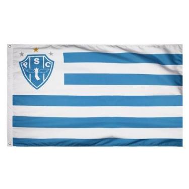 Imagem de Bandeira Oficial do Paysandu 128 x 90 cm - 2 Panos - JC Flamulas