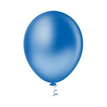 Imagem de Balão Pic Pic Latex N7 Liso Festa Decoraçao C/50Unidades, Azul