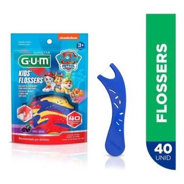 Imagem de Fio Dental Infantil Flosser Paw Patrol Gum Com 40 Unidades