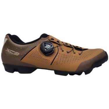 Imagem de Sapatilha Shimano XC-302 Sistema Boa P/ Clip Marrom Bike Mtb, Marrom, 