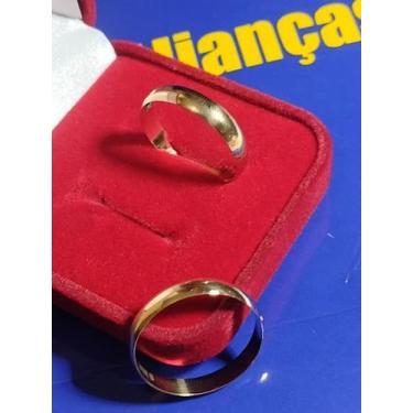Imagem de Alianças 5.6 mm Ouro 18 k Casamento Noivado Compromisso 5.00 Gramas Ma