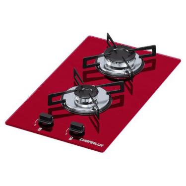 Imagem de Fogão Cooktop Chamalux 2 Bocas Ultra Chama Vermelho 127/220