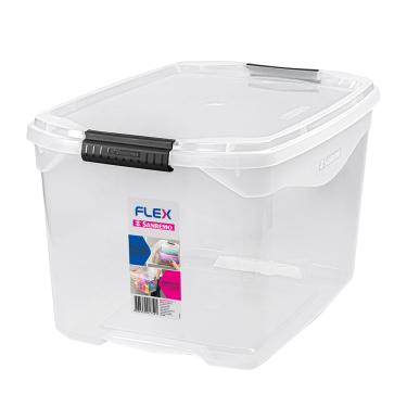 Imagem de Caixa Organizadora Sanremo Flex em Plástico Cristal 29L