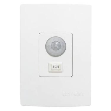 Imagem de Sensor de Presença Embutir com Tecla Qi6m Branco - QUALITRONIX