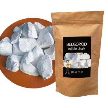 Imagem de Giz Comestível Belgorod Natural Puro 115 g para Pica ASMR - Marca Próp